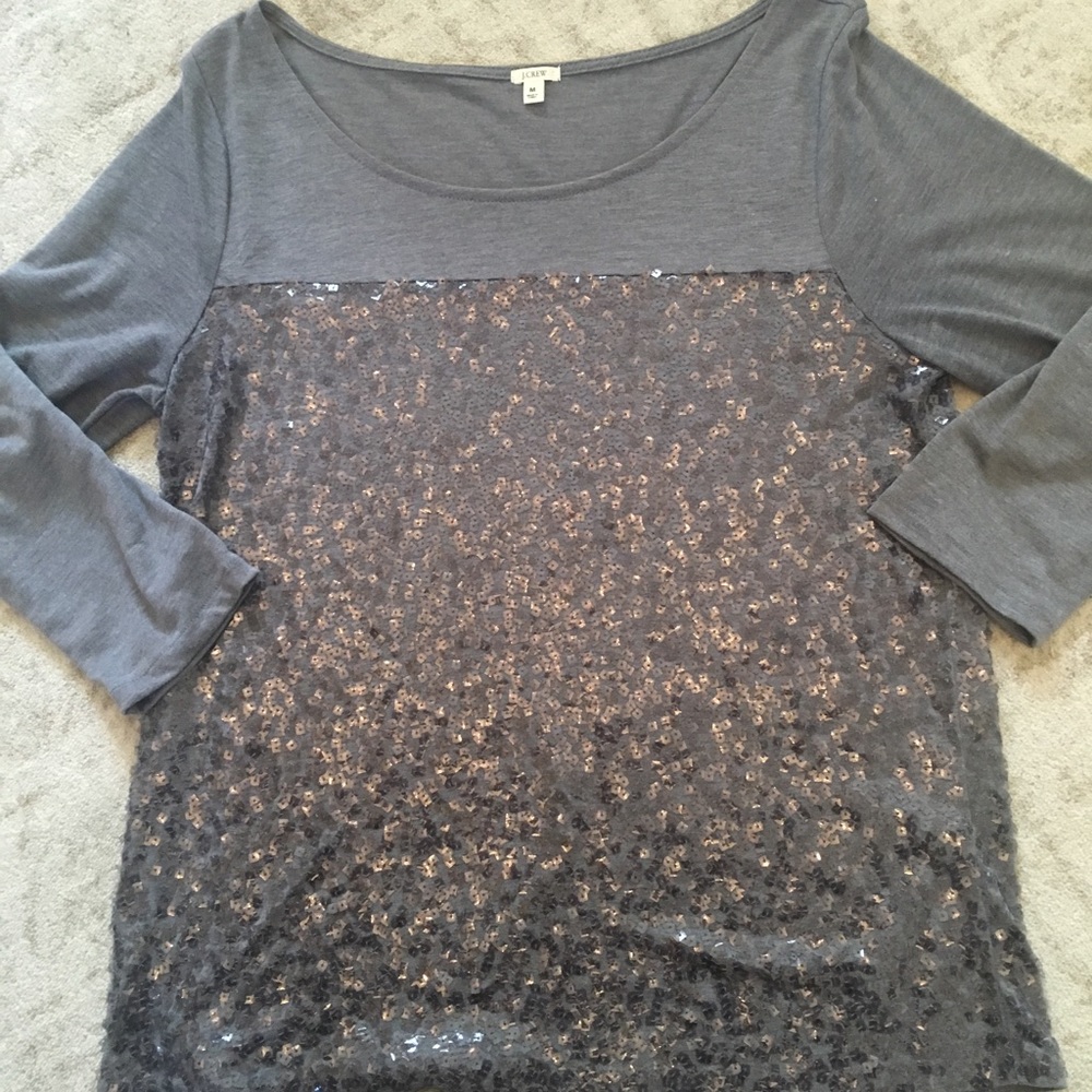 Jcrew Sequined Top